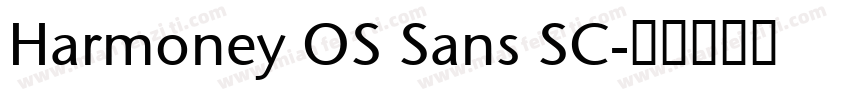Harmoney OS Sans SC字体转换